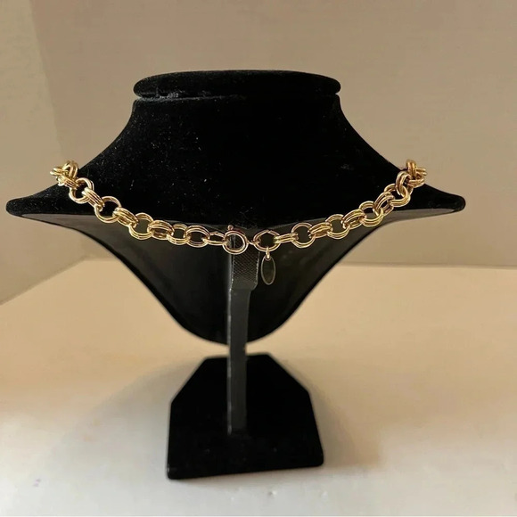 Vintage stamped SARAH COVENTRY Thick Chain Link Necklace - 22" Length - Picture 3 of 7